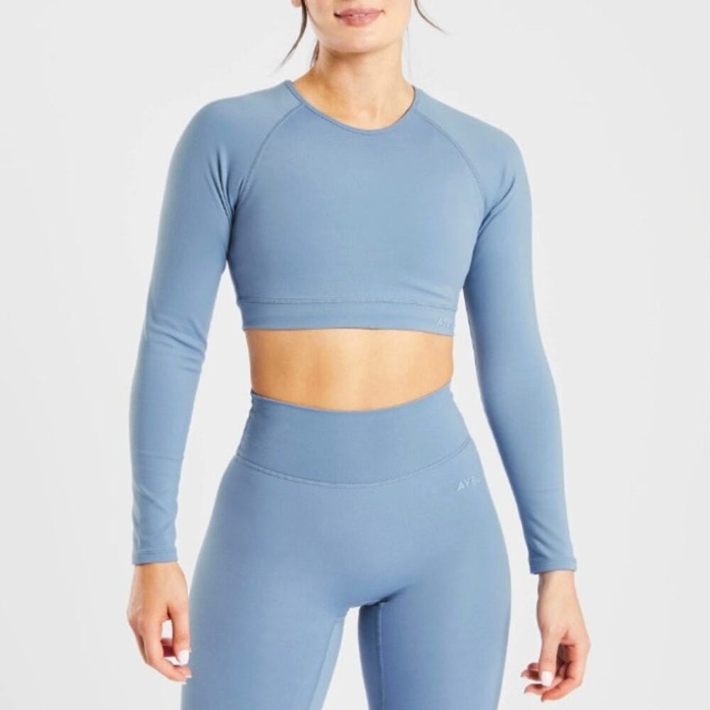 AYBL Staple Crop Top Long Sleeve Women's Small